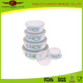 Enrich Your Good Life 5PCS Enamel Bowl with Lid